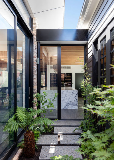 Contemporary Entrance by Tziallas Architects