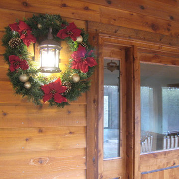 Cabin with Wreath