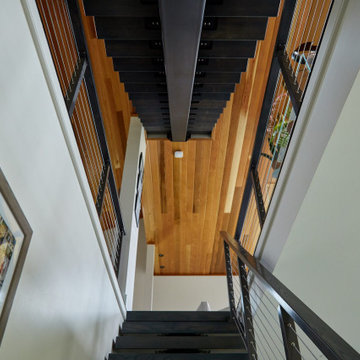 Cable Railing for Ash Floating Stairs