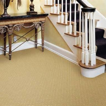 Carpet with Runner on Stairs