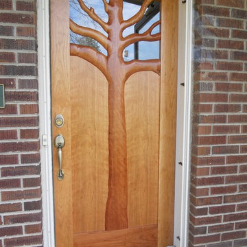 Carved Cherry tree door2