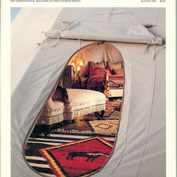 Cassandra's Tepee project was featured on the cover of Architectural Digest