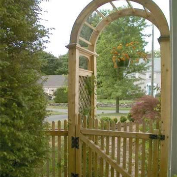 Cedar Arbor and gate