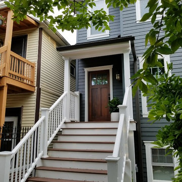 Chicago, IL Victorian Hardie Board Remodeled Home