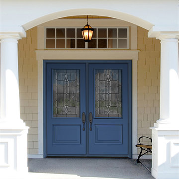 Classic-Craft Canvas doors painted Blueberry Hill