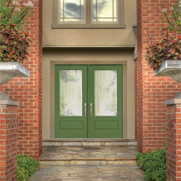 Classic-Craft Canvas doors painted Courtyard Green