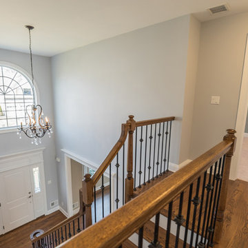 Classic Gray Colonial Showcasing Elegant Transitional Style