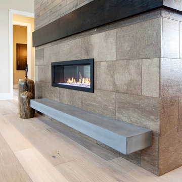 Concrete Fireplace