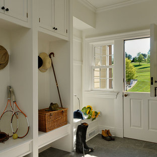 Inspiration for a timeless dutch front door remodel in New York