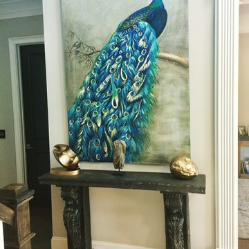 Console table wall art