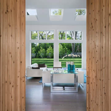 Contemporary design and finishes - custom front cedar door