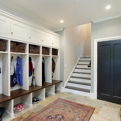 Mudroom - contemporary mudroom idea in Other