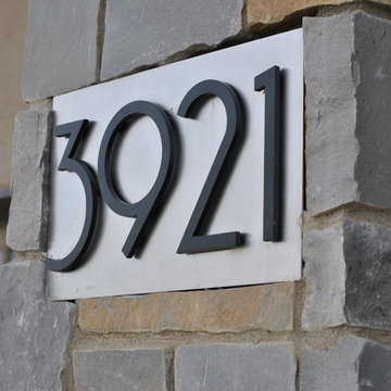 Contemporary Timnath Number Plaque