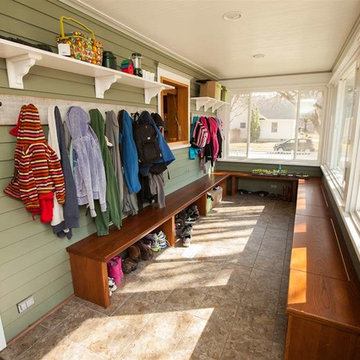 Converted 3 Season Room to 4 Season Mudroom / Entry