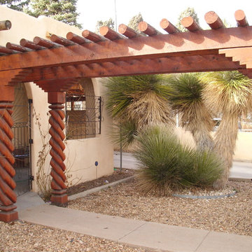 Covered New Mexican Style Entryway