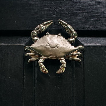 Crab Door Knocker, Nickel Silver - MH1153