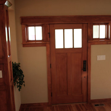 Craftsman exterior entry door