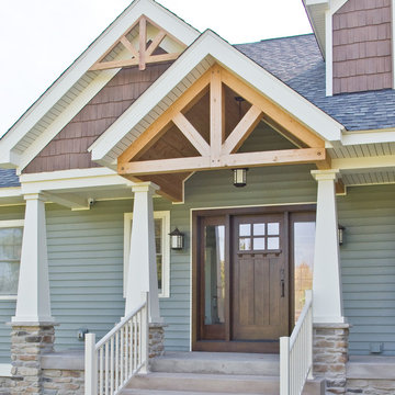 Craftsman Front Door in Quartersawn Oak