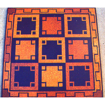 Craftsman Influenced Geometric Cork Floor