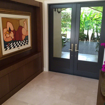 Crema Marfil Marble Entryway