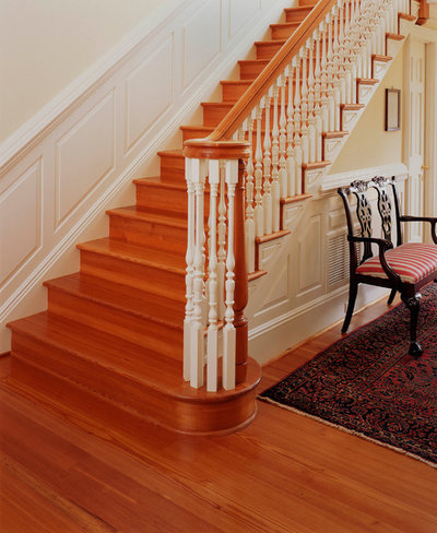 Traditional Staircase by Mountain Lumber Company