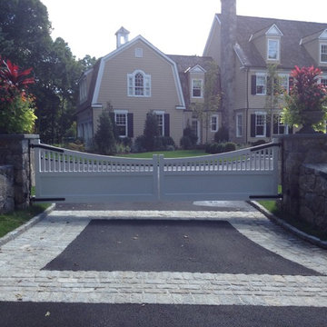 Custom Cedar Driveway Gate