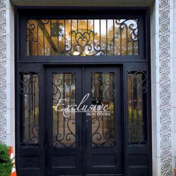 Custom double with sidelights and transom