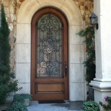 Custom Entry Door with Iron