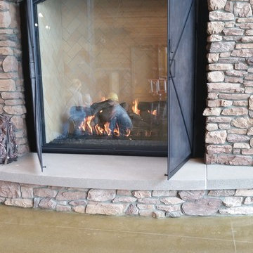 Custom Gas Fireplaces for Cabela's Stores Nationwide