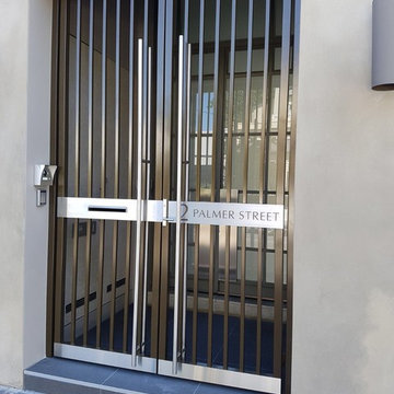 Custom Made Galvanized Steel Double Entry Gates