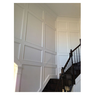 custom made recessed panels in entry area - Traditional - Entry - New ...