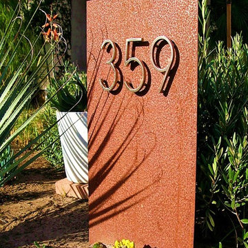 Custom-made Steel and Stainless House Numbers