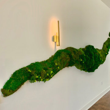 Custom Moss Art Installation Piece - Designed by Buck Wimberly