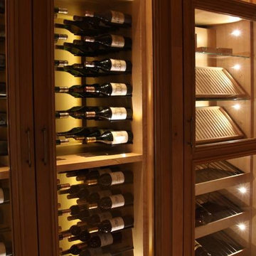 Custom Oak Wine Cabinet for Château Haut-Brion