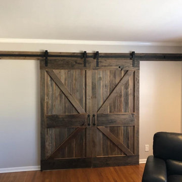 Custom sliding barn style doors