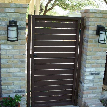 Custom Steel Panel Fence