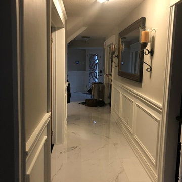 Custom Wall Pannels and Marble Flooring