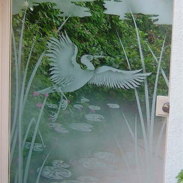 Dancing Egret - Glass Gate