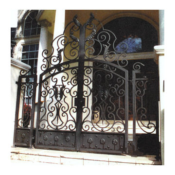 Dark Bronze Luxury Grand Entryway Gate