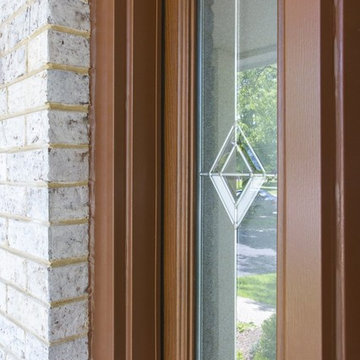 Decorative art glass sidelite windows for ProVia Entry Door