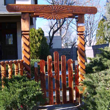 Decorative Wooden Gate Way Door Frame