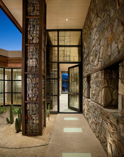 Contemporary Entry by Lawrence Lake Interiors