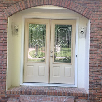 Door and sidelight transformed to double door
