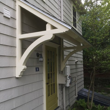 Door canopy or bracketed entry roof