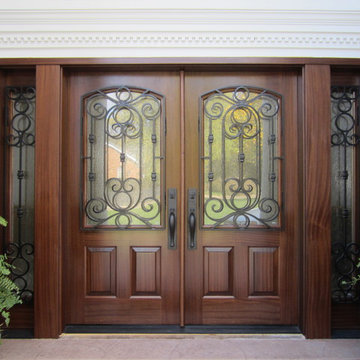 Doors with Wrought Iron