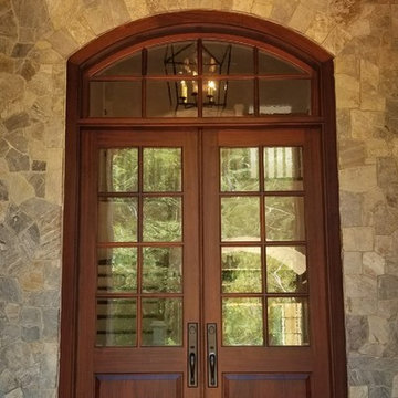 Double Entry Door With Transom