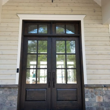 Double Front Door With Transom