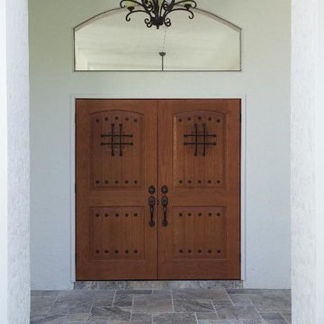 Double Oak Entrance Doors