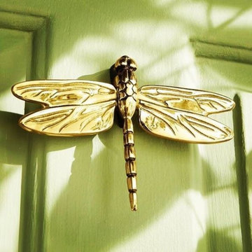 Dragonfly Door Knocker, Brass - MH1011