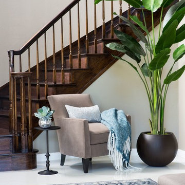 Dreamy Blue & Taupe Foyer